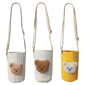 За многократна употреба сладък мечка, детска топло чанта за бутилка, чанта за бебешка бутилка за хранене, чанта през рамо, чанта за термос
