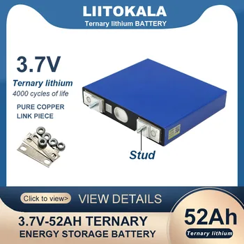 LiitoKala 3,7 В 52Ah батерия Тройната литиева 50000mAh за 3s 12V 24V 10s 36V 13s 48V Модификация на електрически велосипедни батерии Родословни