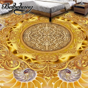 beibehang Custom creative gold луксозна европейска теракот с триизмерно изображение, 3D самозалепващи декоративна живопис пол