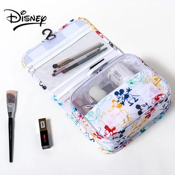 Дамски косметичка Disney за момичета, чанта за грим с анимационни Мики Маус, голям капацитет, мултифункционален лаптоп, органайзер за пътуване