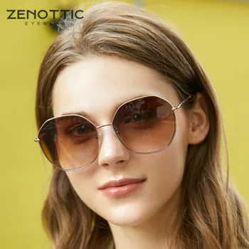 Слънчеви очила ZENOTTIC с пеперуда големи размери, дамски очила за шофиране с защита UV400, дамски модни слънчеви очила с прозрачни зрение