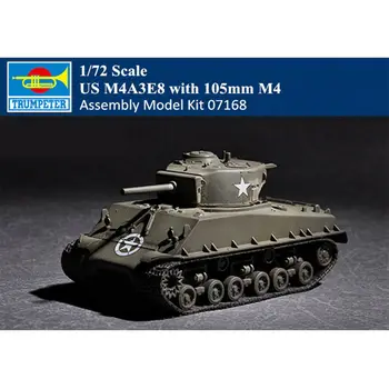 Тромпетист 07168 1/72 Американски танк M4A3E8 със 105-мм цев M4 Модел Бронированного комплект за автомобил TH10456-SMT6