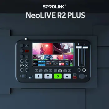SPROLINK NEOLIVE R2 Plus Видеомикшерный ключ 4 Канала с USB 3.0 Видеозахват отразяване на живо на Приложение Видеозахват
