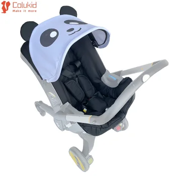 Комплект за подмяна на възглавницата на седалката на детската количка COLU KID®, текстилен навес, който е съвместим с аксесоари за колички Doona