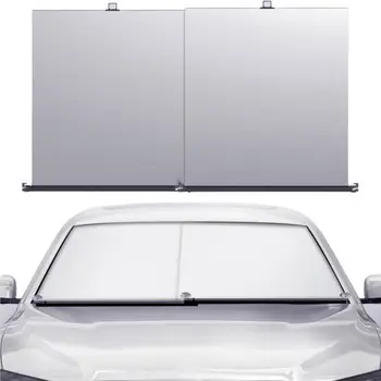 Сенника на предното стъкло на превозното средство Сгъваема сенника на предното стъкло на колата на предното стъкло на колата има UV-защитни капаци за защита на купето от