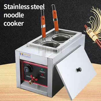 Търговски електрическа печка за приготвяне на тестени изделия, плот за приготвяне на спагети / брашно, двойни кошници от неръждаема стомана, котел за готвене, готварска печка, машина 2000 W