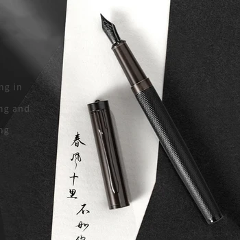 Луксозна черна писалка HERO A11 за студенти, благородна писалка 0,5 мм, бизнес подарък дръжка, канцеларски материали, ученически пособия