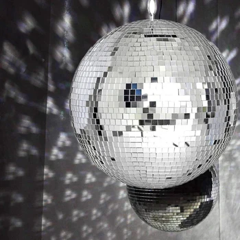 Многоразмерный огледален диско-живописна отразяващи стъклена топка, отразяваща окачен топка, атмосфера на семейна сбирка, огледало топки