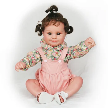 Blrags 60 СМ Кукли-Реборны в Реалния Живот Мади Силиконова Vinyl Кукла на Ръчно изработени Детски Играчки Bebe Reborn Реалистични Кукли-Реборны за Момичета