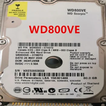 90% Нов Оригинален твърд диск WD 80 GB 2,5 