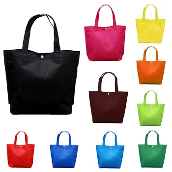Тъкани торби за многократна употреба за пазаруване с голям капацитет, благородна жена сгъваема чанта-тоут копчета, хранителни еко-чанти, чанта за съхранение