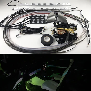 Авто Дифузната Светлина за Tesla, Модел 3 модел Y 2021 Централна часова делото рожка app control Украса inter lamp control app