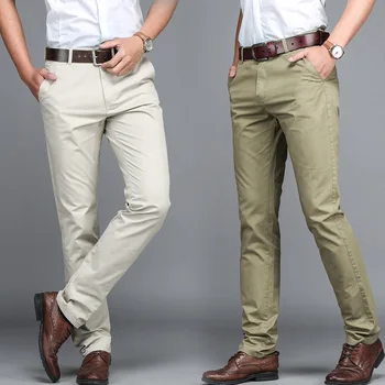 Летни мъжки ежедневни панталони Тинг Модни панталони мъжки маркови обикновена панталони с високо качество