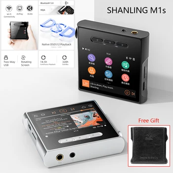SHANLING M1s Портативен Wifi, Bluetooth, Музикален MP3 плейър DSD MQA КПР Усилвател на AirPlay DLNA 3,5 + 4,4 мм Изход за Двустранен USB mTouch Усилвател