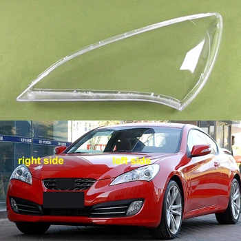 За Hyundai Rohens Coupe 2009 2010 Автоаксесоари Светлини Прозрачен Капак Фарове във формата На Миди Обектив Лампа за Носене От Плексиглас