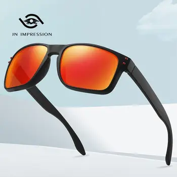 JN IMPRESSION Нови спортни слънчеви очила Tr90, модни поляризирани цветни мъжки слънчеви очила, очила за нощно виждане, колоездене, очила за мъже