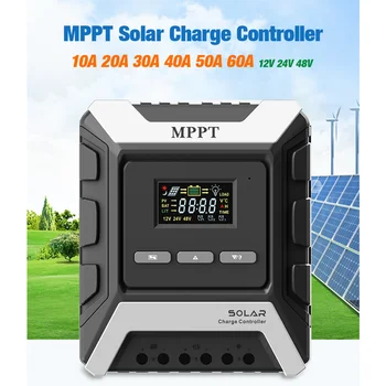 Слънчев Контролер MPPT Контролер за Слънчеви зареждане 80A 60A 50A 30A Контролер за Слънчеви зареждане на Оловно-киселинни Литиева батерия LiFePO4