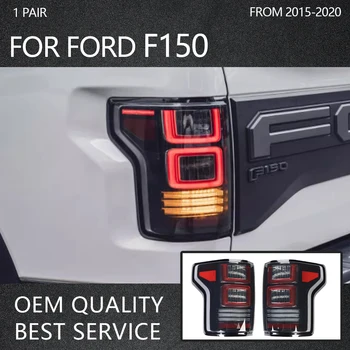 Задните светлини при Събирането На LED За Пикап на Ford F150 2009-2014 с Червен Сигнал на Завоя Задна Светлина В Събирането на Пътника и Водача