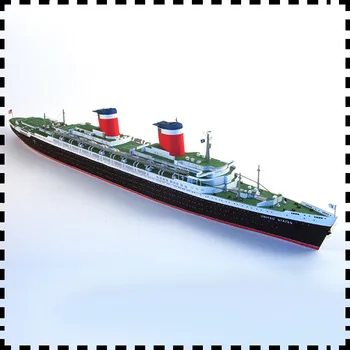 Мащаб 1:400 СС, САЩ, луксозен пътнически лайнер, книжен модел ръчно изработени, набор от играчки-на пъзела за ръчна работа