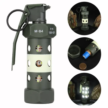 Уличен походный led лампа, тактически М84, муляж гранати, стробоскоп за оцеляване, симулация модел, подпори за cosplay, военна екипировка