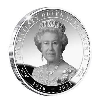 Възпоменателна монета кралица 1926-2022 с участието на нейно Величество Възпоменателна монета за възпоменателни колекции от монети на кралица Елизабет II