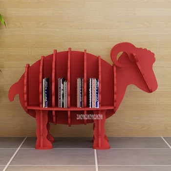 S/M Креативна bookshelf овце, полк в стил животни, дървени и пластмасови дъска, декоративна полк, украса за засаждане, магазин за бебешки мебели