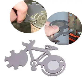 Гаечен ключ във формата на велосипед, многофункционален ключодържател, под формата на велосипед, външни преносими инструменти с гаечен ключ, инструмент за ремонт на велосипеди