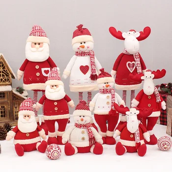 72 см Плъзгаща Дядо Коледа, Снежен човек, кукла-лосове, коледна украса, декори за сцени, декорация за дома, търговия на Едро