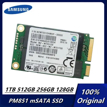 Samsung PM851 mSATA SSD 128 GB, 256 GB, 512 GB И 1 TB, Вътрешен SSD 1,8-инчов Твърд диск Nvme SATA За лаптоп Dell, HP, Lenovo Mini