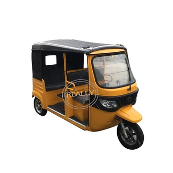 Електрическа триколка на Тук-Тук на 4 места, 3 колела, подвижни електрически автомобил, скутер, количка за възрастни, триколка със слънчев панел