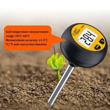 PH328 Цифров тестер почвата 3 in1 измерване на PH / влажност / температура Преносим тестер за киселинността на почвата М осветление