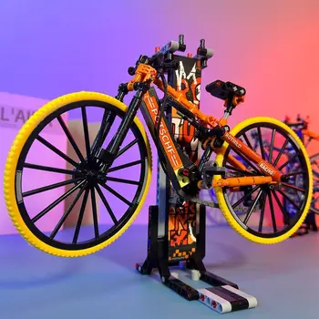 Нови велосипедни строителни блокове събират модел на по-малки частици 3d с най-високо ниво на външния вид, за момчета и деца, развитие на играчката
