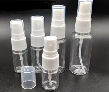 50 бр./лот, преносима малка прозрачна пластмасова празна бутилка-спрей бутилки за многократна употреба 5 ml/10 ml/20 мл/30 мл