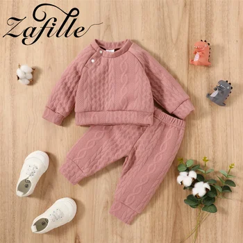 ZAFILLE/есенно-зимния комплект детски пуловери за почивка, дрехи за новородени момчета и момичета, обикновен пуловер, детски дрехи за сън, топли дрехи