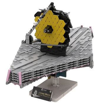 Оторизиран MOC-77613 1/25 Джеймс Уэбба Космическия Телескоп градивните елементи на MOC Набор от DIY Монтаж на Стволови играчки Комплекти (на 4 514 бр.)