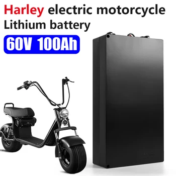 Литиева батерия электромобиля Harley 18650 батерия 60V 100Ah за двухколесного складного електрически скутер Citycoco под Наем