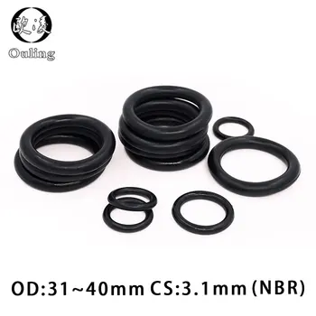 20 бр/лот гуменият пръстен NBR о-пръстен CS3.1mm OD31/32/33/34/35/36/37/38/39/ 40 mm о-пръстен нитриловая поставянето на Пръстени за миене