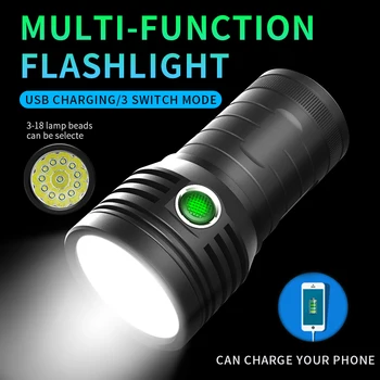XF T6 фенерче лампа led здрав алуминиев USB акумулаторна прожектор с висока мощност факли батерия слънчеви зареждане прожектор