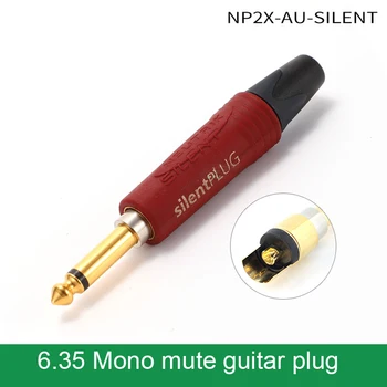 NP2X-AU-SILENT 6.35 2 ядра 1/4 Моно тъпо китара конектор Професионален китара аудио жак с директно свита