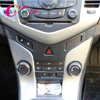 Цвят хром панел на централната конзола ABS, отдушник за климатик, стикер с тапицерия пайети за Chevrolet Cruze Седан, хетчбек