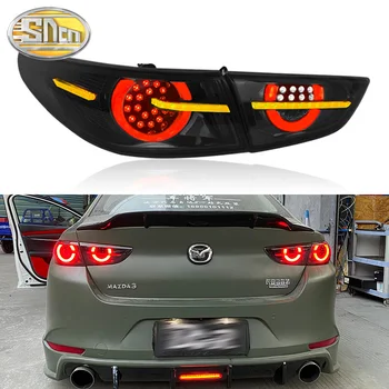 Авто Led Задна Светлина Задна Светлина За Mazda 3 2019-2021 Седан Задни Ходова Фенер + Спирачка + Заден ход + Динамичен мигач