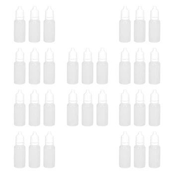 1000ШТ 15 мл Празни пластмасови бутилки-пипети за течност за окото, бутилки за пипета за еднократна употреба
