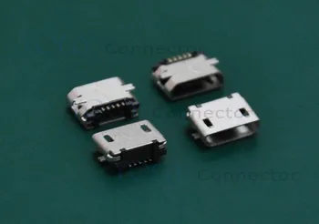 (30 бр./лот) Конектор Micro USB тип B, 2 фиксирани крачета SMT, без загибания край, обикновено се използва за навигация на борда