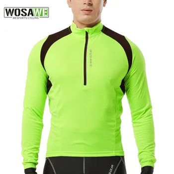 WOSAWE Светлоотразителни Мъжки Тениски За Колоезденето С Дълъг Ръкав Трико, Велосипедна Облекло за скоростно спускане, Ризи Ropa Ciclismo, Монтиране на Велосипед, МТБ Джърси