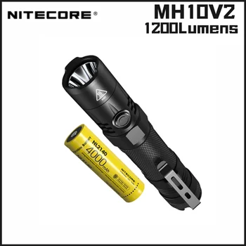 Акумулаторна батерия led фенерче NITECORE MH10 V2 Капацитет 1200 лумена Използва светодиод CREE XP-L2 V6 LED с батерия 18650 4000 ма Ultra Light