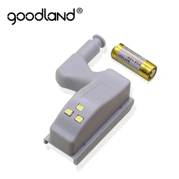 Goodland led лампа, под на багажник, универсален детектор за кабинет, led лампа Armario с батерия, нощна светлина за кухненски шкаф, гардероб