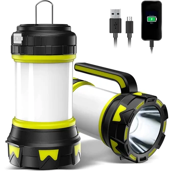Туристическа лампа, led лампа за къмпинг, USB акумулаторна фенерче, прожектор с регулируема яркост, работно светлина, водоустойчив прожектор, авариен фенер