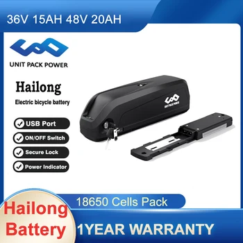 Батерия за Ebike hailong техника 18650 Cells Pack 52V 48V 36V 17.5 AH Мощна литиево-йонна Батерия със Зарядно Устройство за Електрически Мотор с мощност 200 W-1000 W