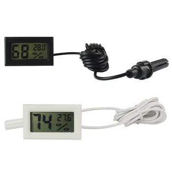 2 В 1 мини LCD дигитален температурен сензор за измерване на влажността в помещението е Удобен термометър, влагомер на Едро