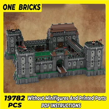 Moc Градивни елементи, на модел на крепостта, идеален императорския замък, технически тухли, строителни играчки за деца, празнични подаръци